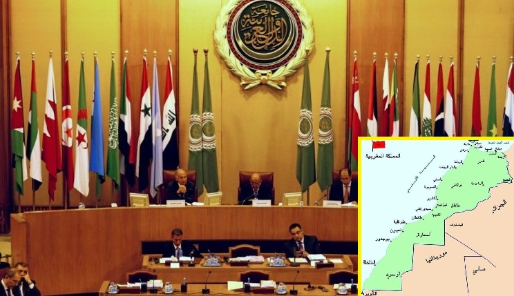 جامعة الدول العربية خريطة المغرب لجنة القدس