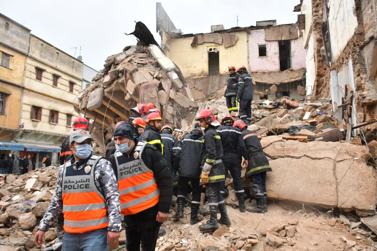 انهيار سيدة مسنة