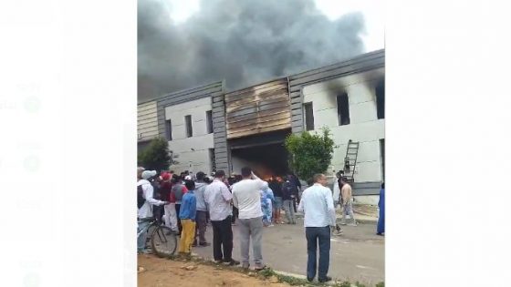 اندلاع حريق في مصنع بالحي الصناعي ببوقنادل بمدينة سلا