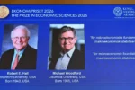الأمريكيان روبرت هول ومايكل وودفورد يفوزان بجائزة نوبل في الاقتصاد لعام 2026